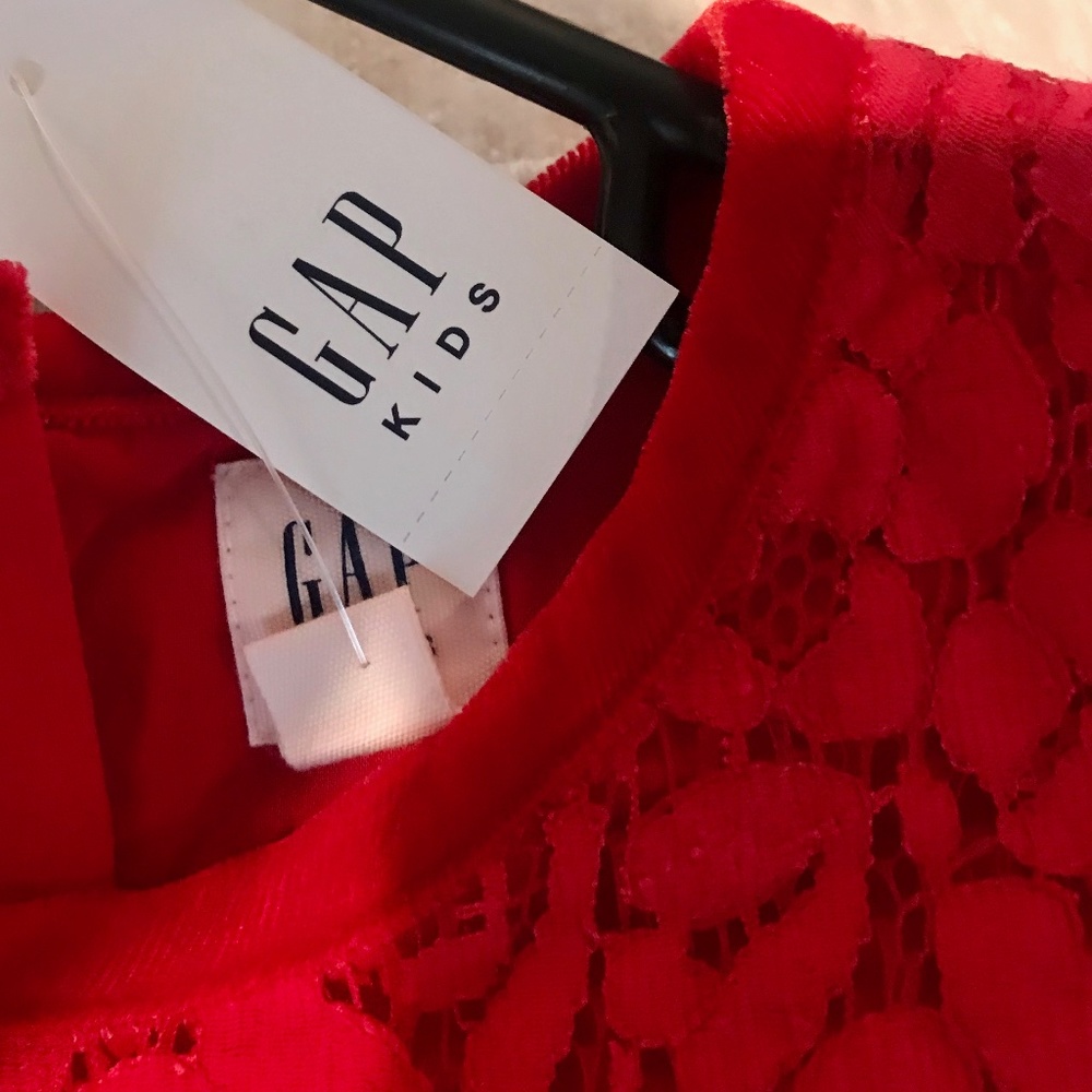 Adorable Red Lacy Kids GAP Dress...